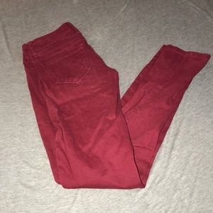 Red ankle pants!
